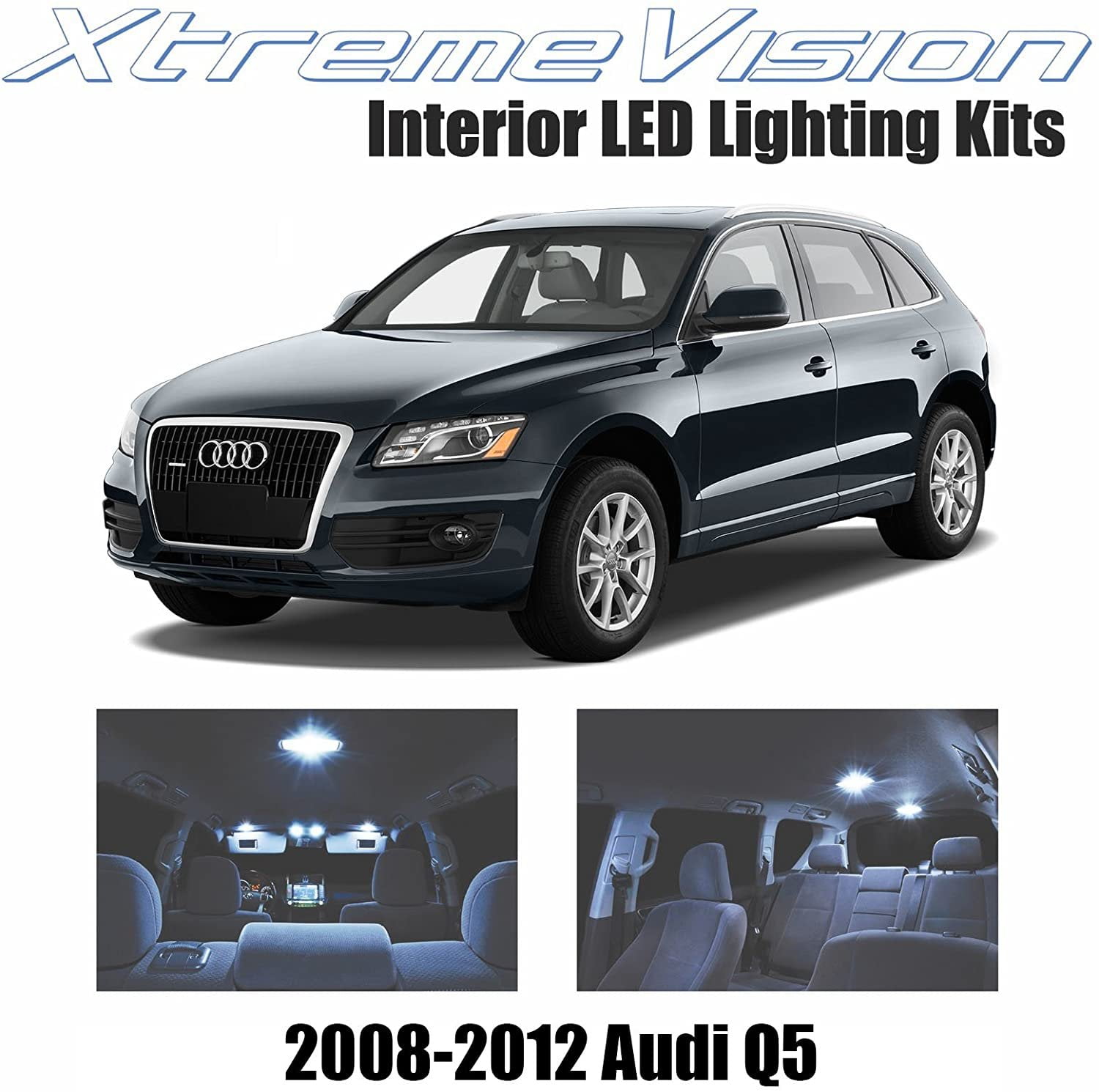 include License Plate LED For Audi Q5 Blue Interior LED Light Package 20Pcs