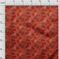 thumbnail image 3 of oneOone Silk Tabby Red Fabric Tropical Leaf Fabric For Sewing Printed Craft Fabric By The Yard 42 Inch Wide, 3 of 5