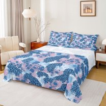 Castle Fairy Vintage Leopard Print Full Size Sheets,Cheetah Print Bed Sheets