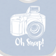 thumbnail image 4 of Inktastic Camera Oh Snap Boys or Girls Baby Bib, 4 of 4