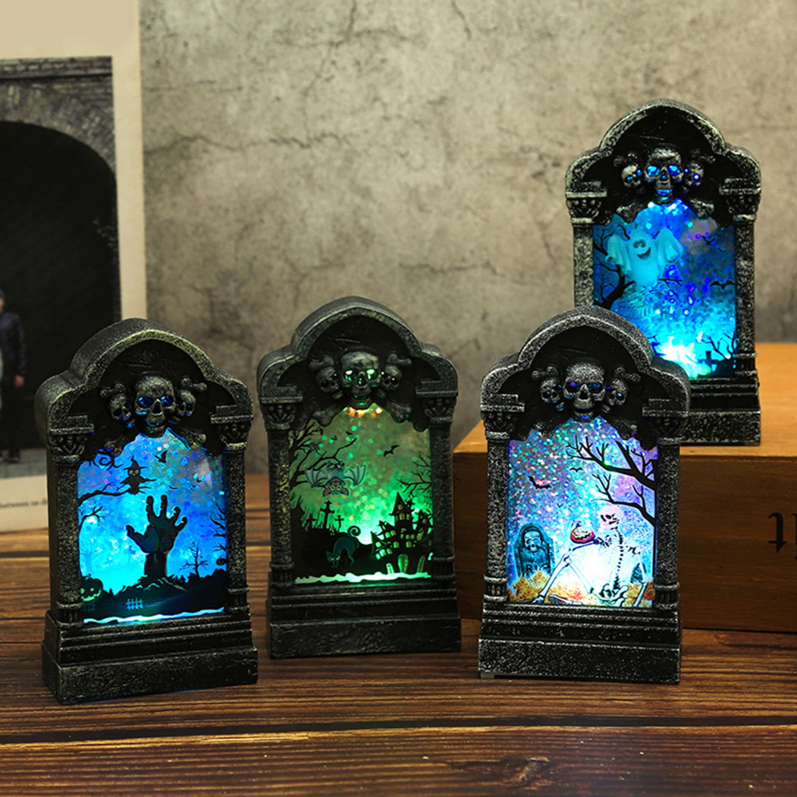 Halloween Graveyard Ornaments Realistic Decorative Increase Atmosphere