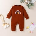 thumbnail image 2 of Odeerbi Baby Girls Boys Romper 2025 Long Sleeve Cute Rainbow Jumpsuits Clothes Overalls, 2 of 9