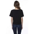 thumbnail image 2 of StarTee Ladies' Cotton Boxy T-Shirt XS BLACK, 2 of 2