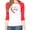 White/Red, variant on Woman's Valentine's Day Raglan Shirt, Woman's Raglan Shirts, Valentines Shirts - I Heart U