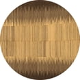 thumbnail image 1 of Ahgly Company Indoor Round Abstract Brown Contemporary Area Rugs, 6' Round, 1 of 4