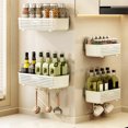 thumbnail image 4 of Wall Mounted Shower Caddy Organizer with Hooks for Bathroom Kitchen and Laundry Room Storage, 4 of 4