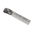 thumbnail image 1 of Cepillo para hombre barba peine de acero inoxidable de afeitar portátil de bolsillo bigote de acero peine cepillo, 1 of 8