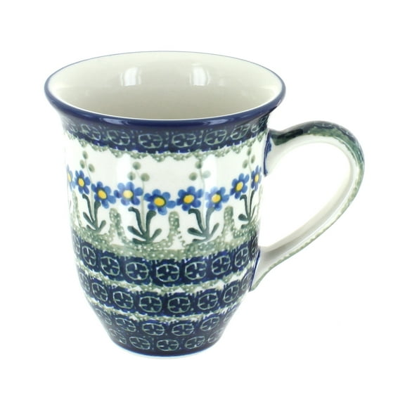 Blue Rose Polish Pottery Blue Posy Large Coffee Mug
