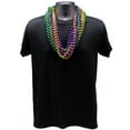 thumbnail image 2 of 33" 12mm Round Metallic Purple, Gold and Green Mardi Gras Beads - (Dozen), 2 of 2