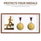 thumbnail image 4 of Exhibidor de medallas de maratón para el hogar, marco de fotos en blanco, caja de exhibición de medallas transparente de escritorio, 4 of 7