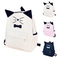 thumbnail image 2 of Womens Backpack Fashion Casual Cute Cat Ears Travel Backpack Canvas Rucksack, 2 of 10