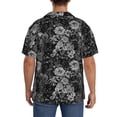 thumbnail image 3 of Fotbe Black Cats In A Garden Camisa Estampada de Manga Corta para Hombre, Casual de Verano, Estilo Playero, Sin Arrugas-3X-Large, 3 of 5