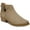 Taupe, variant on Womens Mabel Faux Suede Almond Toe Ankle Boots