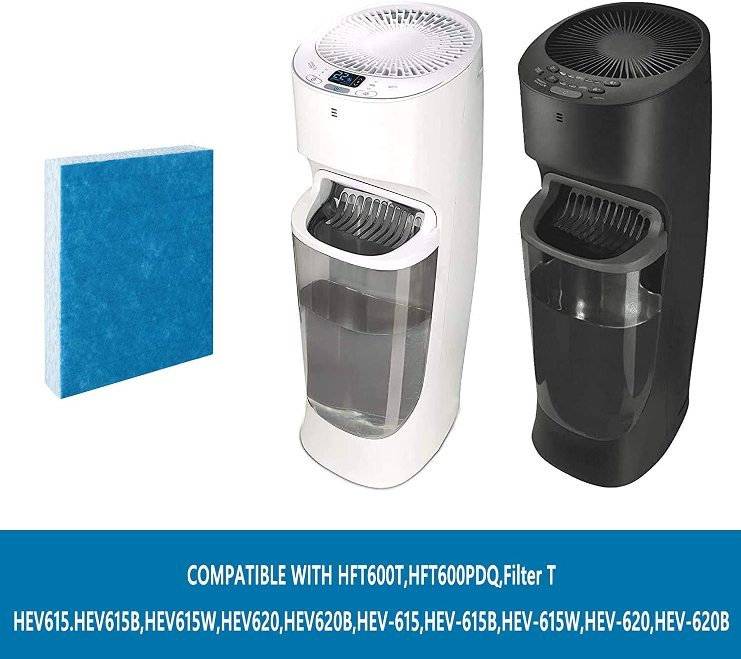 Humidifier Replacement Filters Compatible with Honeywell HFT600 HEV615 HEV615B HEV615W HEV620 HEV620B HEV620W HEV-615 HEV-615B HEV-615W HEV-620 HEV-620B HEV-620W -6 Pack