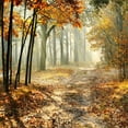 thumbnail image 2 of BSDHOME Polyester 5x7ft Photography Backdrop Rural Forest Autumn Fall Leaves Natural Scene Seamless Background Studio Prop CA364, 2 of 3