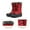 RED, variant on DREAM PAIRS Women Winter Mid Calf insulation Waterproof Faux Fur Snow Boots Grey Size 5