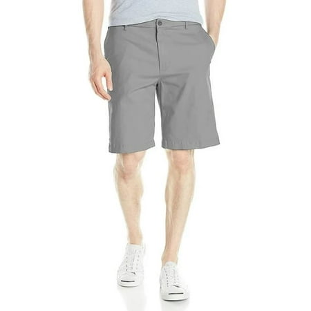 IZOD Men's Saltwater Flat Front Chino Short, HIGH Rise Legacy 1, 32
