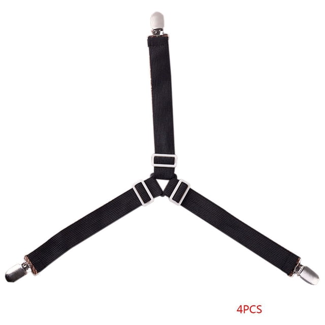 Clip ajustable para sábana de 3 vías sujetador de colchón de tres esquinas sujetadores correas de suspensión 4 piezas sidaley JJ15931-01