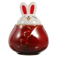 thumbnail image 1 of Ceramic Jar Bunny Shape Ceramic Cookie Jar Kitchen Tea Canister Food Storage Jar, 1 of 6