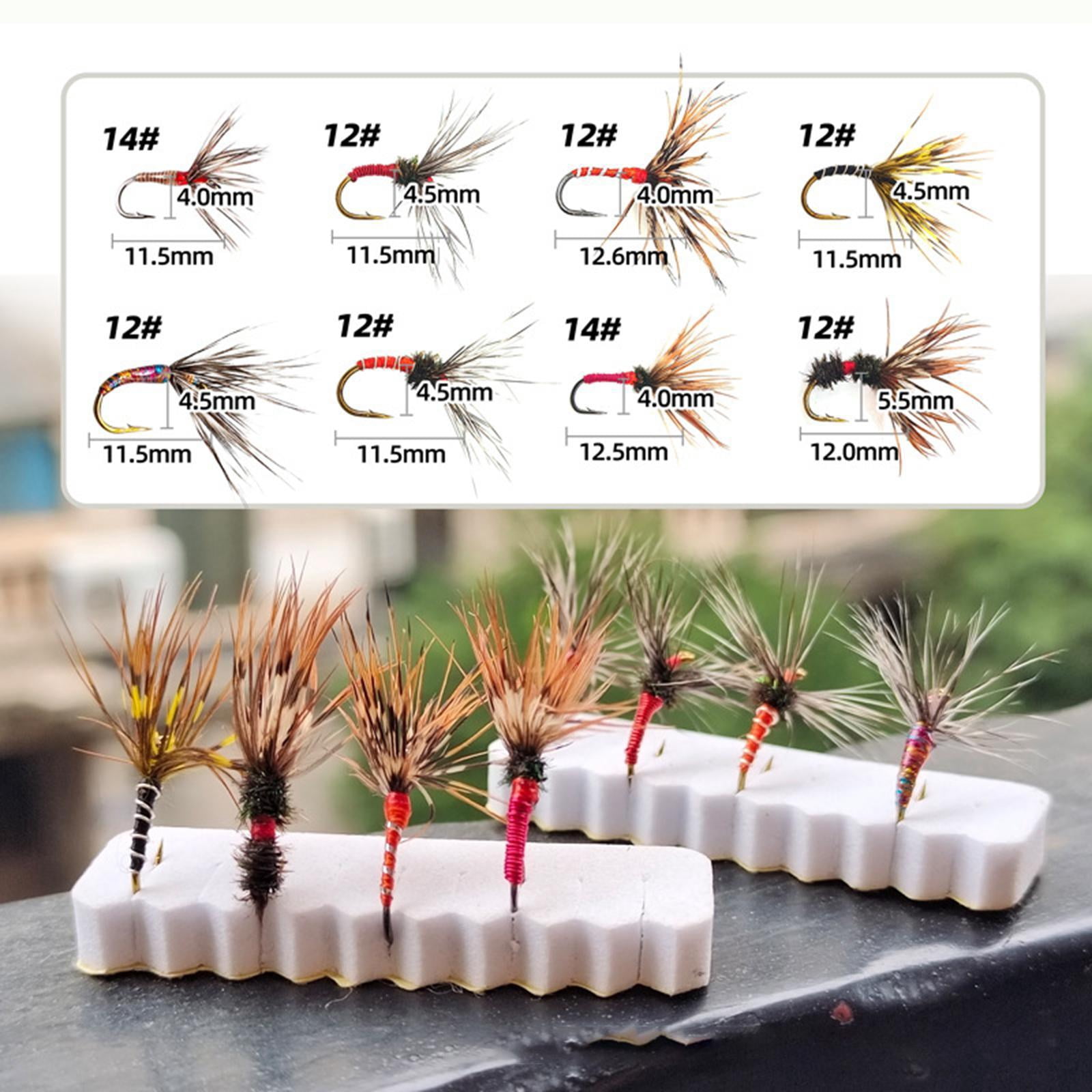 MAGIDEAL 24x Fly Fishing Lures Portable with Sharp Hooks for Sunfish Panfish Bluegill