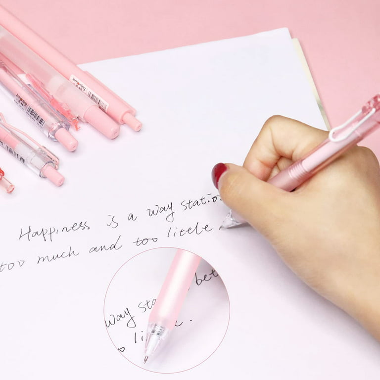  Buqoo Retractable Gel Pens Set Fine Point Gel Ink Pens