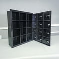 thumbnail image 3 of FixtureDisplays® MAKE to ORDER: 3 Month Lead Time Recess Wall Mount Cell Phone Storage Locker, 12 Doors, Front Admin Access, Resettable Combination Locks 23.6" Wide x 5" Deep x 22.6" Tall, 3 of 12