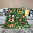 thumbnail image 2 of Qinduosi Animal Cute Crossing Throw Blanket, Fleece Blankets and Throws for Bed, Warm Air Conditioned Blanket, 2 of 6