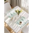 thumbnail image 5 of Green Eucalyptus Leaves Placemats Set of 12, Summer Botanical Daisy Floral Placemats for Dining Table, Place Mats for Kitchen Tabletop, Waterproof Wipeable Dining Table Mats Set, 5 of 9