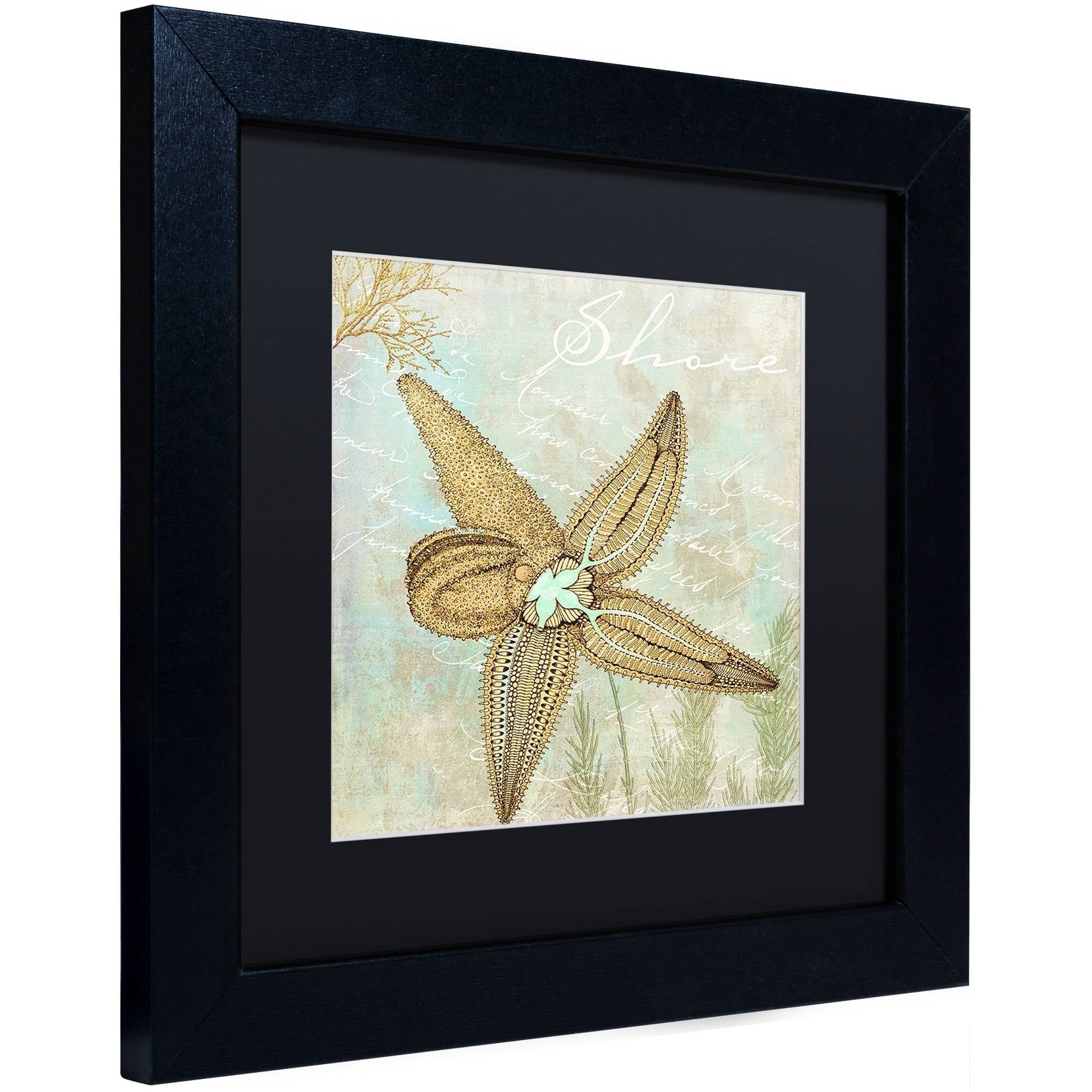 Trademark Fine Art "Turquoise Beach V" Canvas Art by Color Bakery Black Matte, Black Frame
