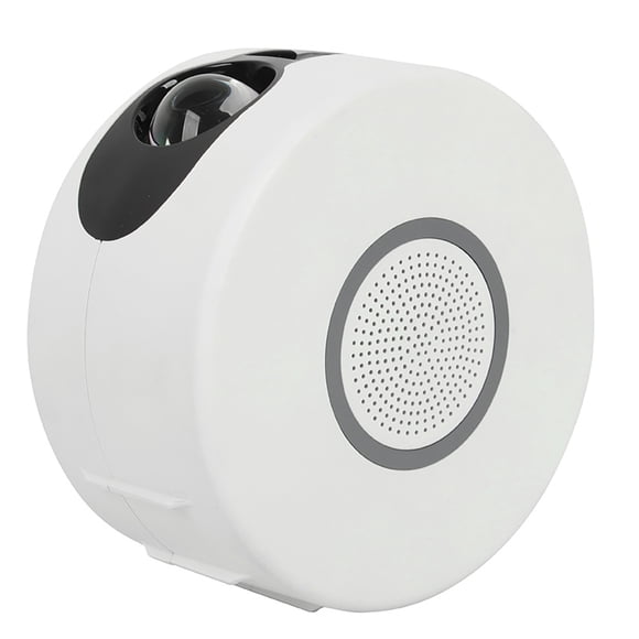 TFixol Smart Bluetooth-Controlled Aurora Star Projector with Music Sync, 7-Color LED Night Light, USB-Powered, Adjustable Angles, and Scene Modes for Bedroom Atmosphere (Gray/White)