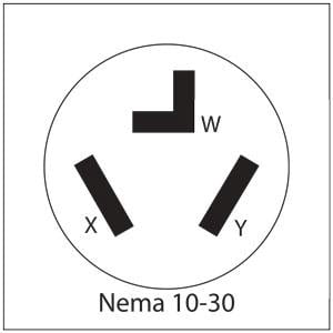 Couplago 240V NEMA 10-30P to 14-50R Adapter for EV/Tesla Use, Electric Vehicle Charging Adapter