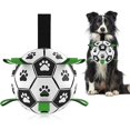thumbnail image 1 of Dog toys, interactive dog soccer toys with grip tabs, durable dog balls for small and medium dogs, indoor and outdoor water toys..., 1 of 5