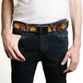 thumbnail image 2 of Adjustable Belt, Clamp Buckle, Cut-to-Fit, Post Cocoa Pebbles Logo and Vivid Cereal Browns, 2 of 3