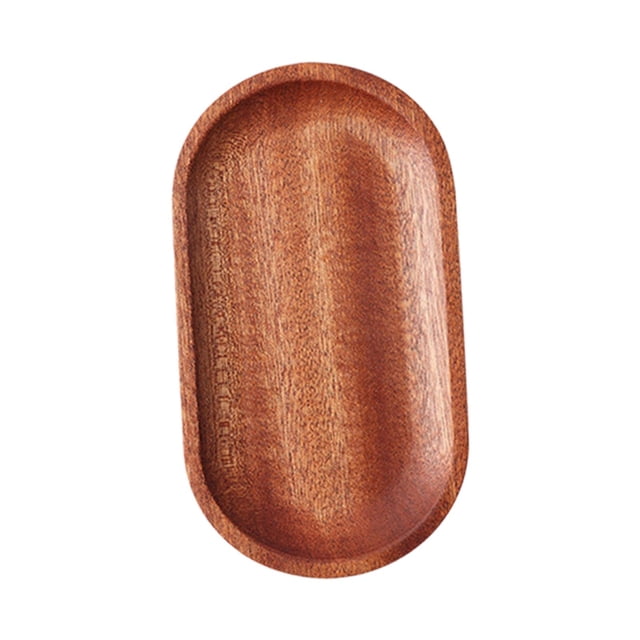 Bandeja de madera para servir, plato para servir, bandeja decorativa para servir, plato de madera para servir 10cmx18cmx15cm