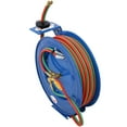 thumbnail image 2 of Welding Hose Reel Retractable 1/4 Inch x 100 Foot Twin Oxygen Acetylene Rubber Hoses STD Duty Max 200PSI Heavy Duty Industrial Single Arm Construction, 2 of 15