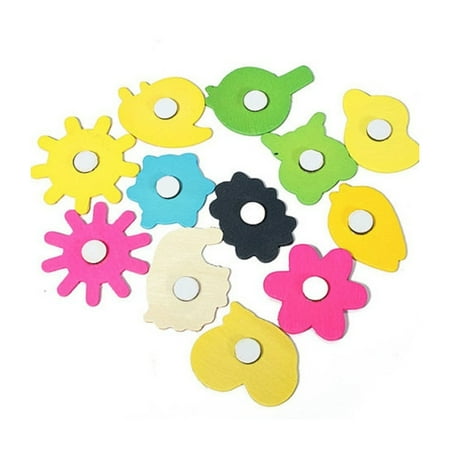 

Kohagoki 12pcs Novelty Animals Wooden Cartoon Fridge Magnet Sticker Cute Funny Refrigerator Toy Colorful Kids Toys for Children Baby