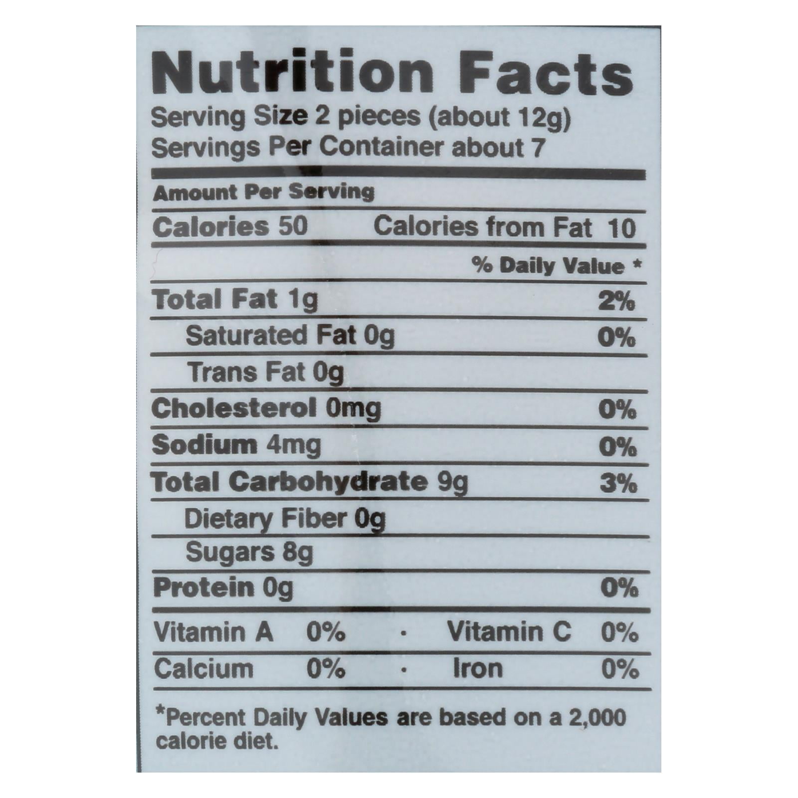The Ginger People GIN GINS Peanut Ginger Chews Candy 3oz - Pack of 12