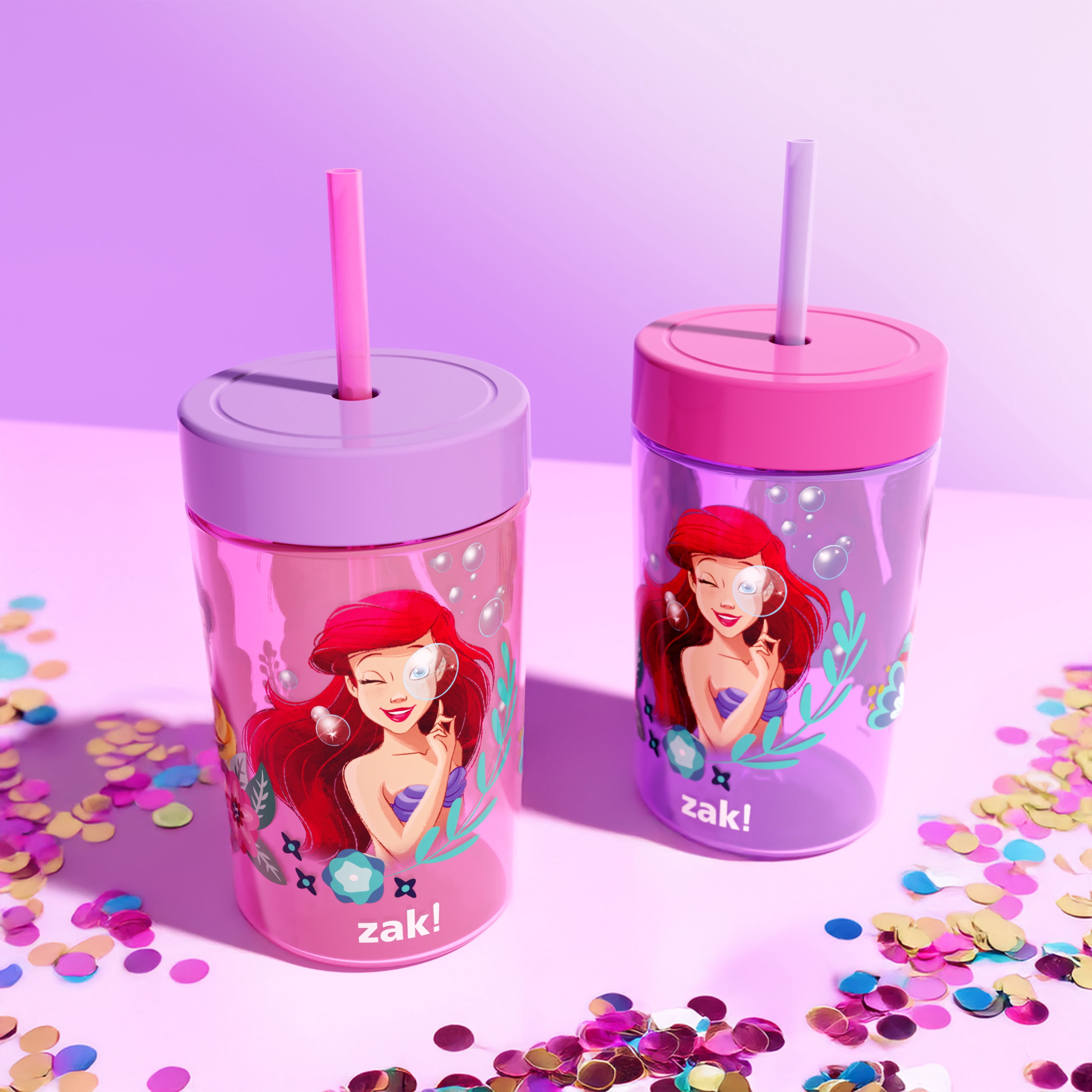 Zak Designs 2 Pack 16oz Tumbler Princess