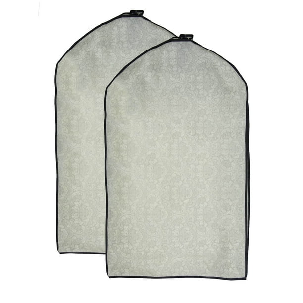 CLOSET GARMENT BAG S/2 DAMASK