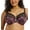 Dark Romance, variant on Morgan Stretch Lace Banded Underwire Bra (4110),36G,Serengeti