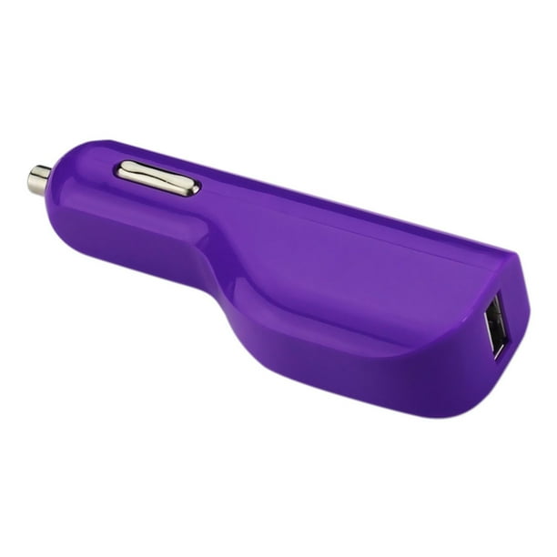 REIKO Chargeur de Voiture USB Violet 1A5V pour HTC Nokia Motorola Samsung iPhone Smartphone