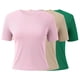 thumbnail image 5 of Camiseta básica de manga corta ajustada para mujer: camiseta de poliéster ajustada, top informal de verano, tallas S-XXL, estampado floral, apta para múltiples ocasiones, 5 of 6