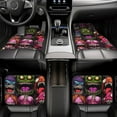 thumbnail image 7 of Honeii Monstrous Cartoon Characters Print Car Foot Mat Four-Piece Set - Front & Rear Universal Car Floor Mats for SUVs, Trucks, Sedans, 7 of 7