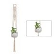 thumbnail image 1 of Advancent Colgador de macramé hecho a mano para plantas, flor/colgador de macetas para decoración de pared, patio, jardín, decoración para sala de Jardín y Patio No.06 Advancent HA001777-06, 1 of 1
