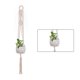 thumbnail image 1 of Advancent Cestas colgantes 100 hechas a mano, soporte para plantas, macramé, colgador de plantas, maceta para colgar en la pared interior, soporte para Jardín y Patio No.06 Advancent HA001777-06, 1 of 1