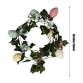 thumbnail image 3 of KOYPTL 5 FT Easter Egg Garland with LED Light for Mantle, Pastel Egg String Lights Outdoor Indoor Waterproof, Spring Decor for Yard Fence Garden Party, Easter Garland Decorations for the Home, 3 of 6