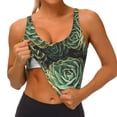 thumbnail image 3 of Pofeuu Succulents Print Sports Bra for Women Sexy Vest Yoga Running Gym Fitness Crop Bras Tops-Medium, 3 of 8