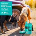 thumbnail image 4 of Botella de agua para perros lesotc 2 en 1, cuenco portátil de 2,3 L, sin BPA, 4 of 8