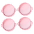 thumbnail image 1 of Molde Redondo Pastel Paquete de 4 de 6 pulgadas/8 pulgadas bandeja para hornear de de silicona pastel Iris bandeja de accesorios para - 8 pulgadas Rosa 2, 1 of 8