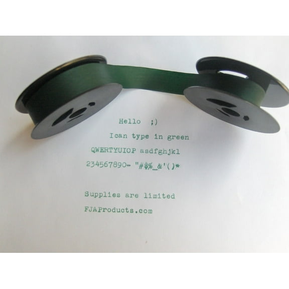 Smith Corona Clipper Green Ink Typewriter Ribbon   Free Shipping